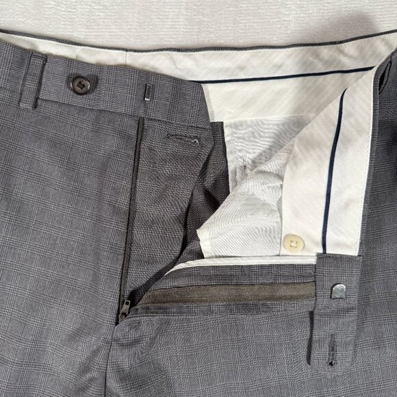 Ralph Lauren Dress Pants Men Size W38 L30 Plaid Slash Pockets Rayon Blend EUC - Picture 8 of 11